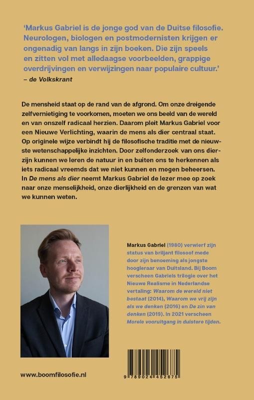 De mens als dierbackcover