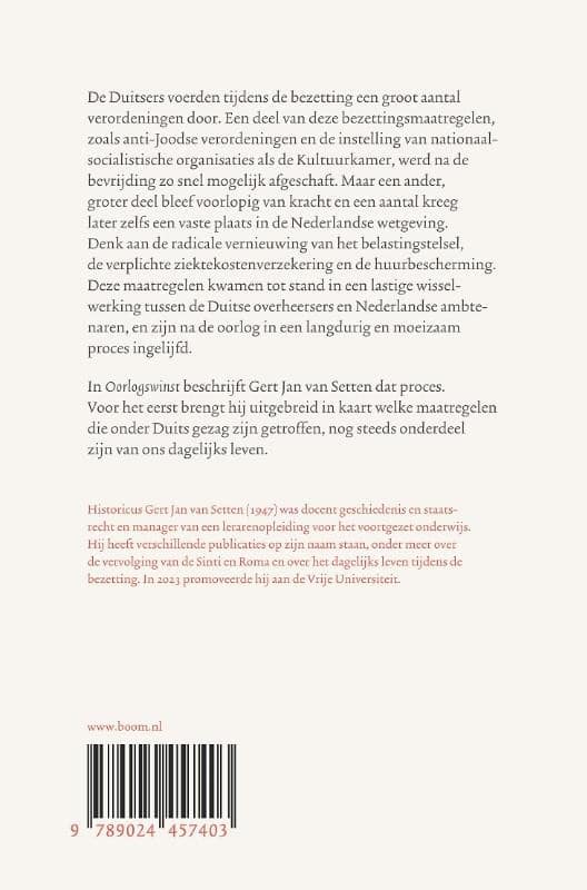 Oorlogswinstbackcover