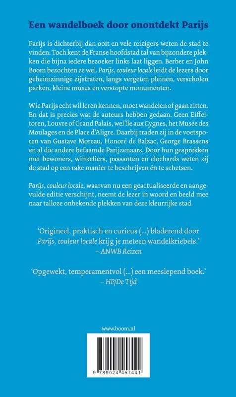 Parijs, couleur localebackcover