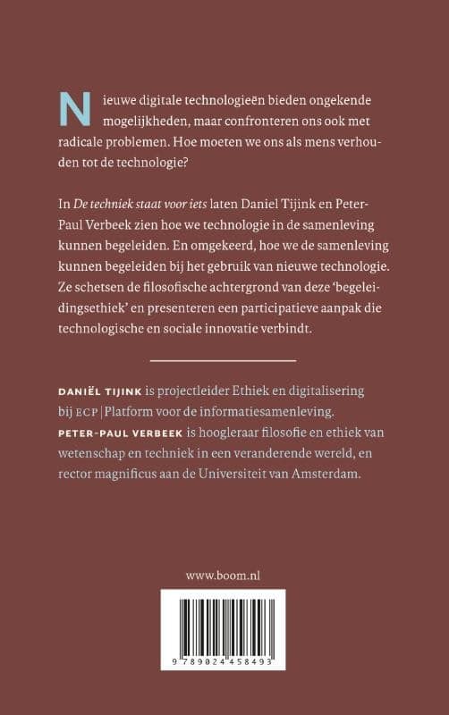 De techniek staat voor ietsbackcover