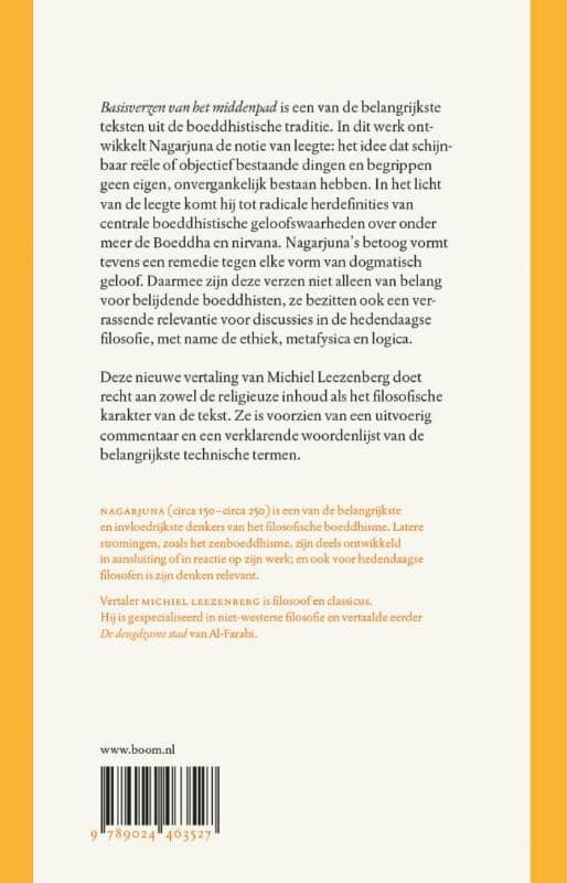 Basisverzen van het middenpadbackcover