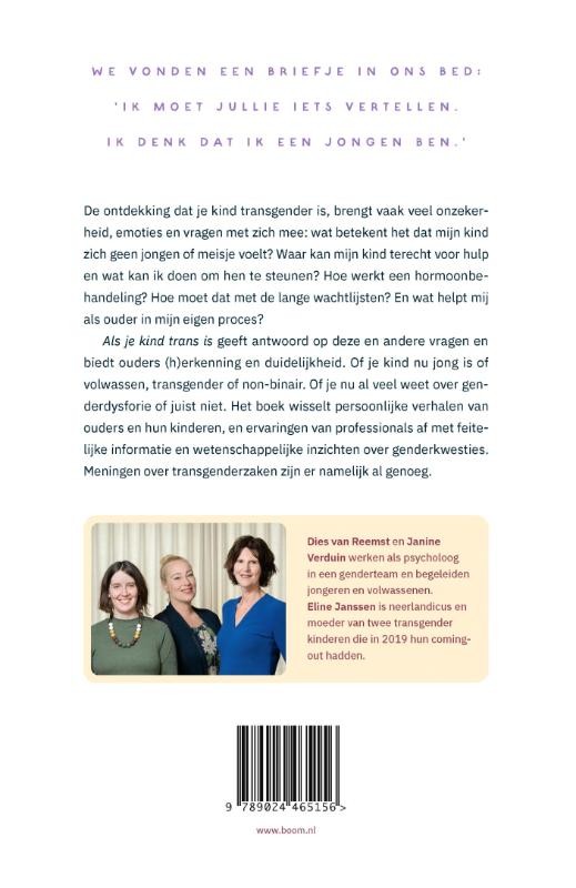 Als je kind trans isbackcover