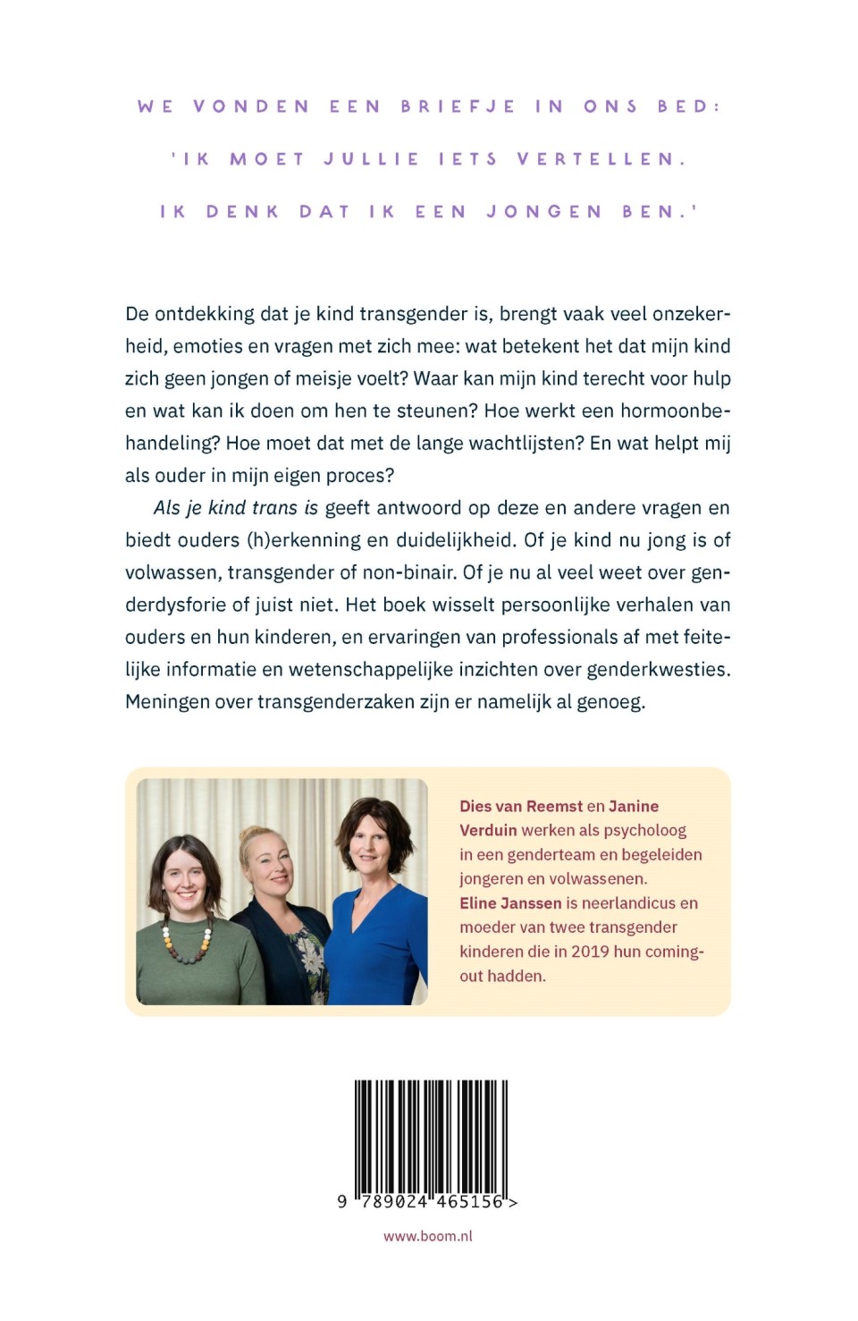 Als je kind trans isbackcover