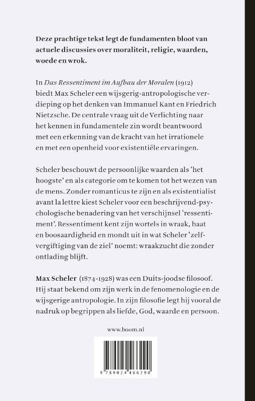Het ressentiment in de moraalbackcover