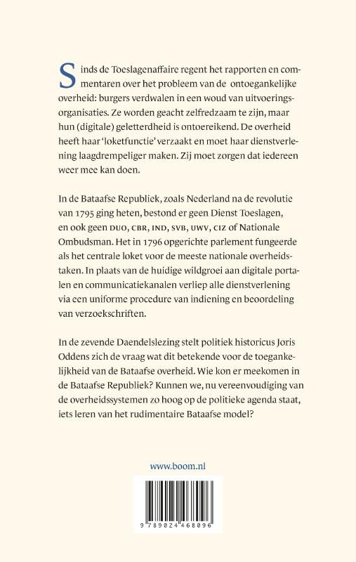 Het Bataafse loketbackcover