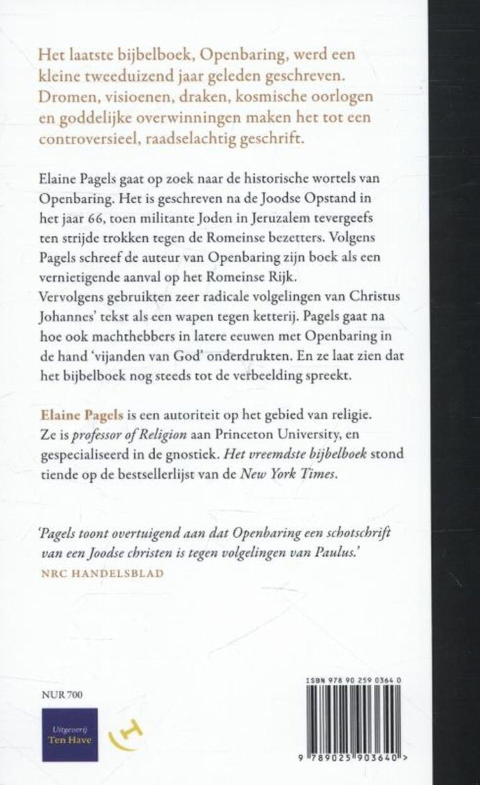 Het vreemdste Bijbelboekbackcover