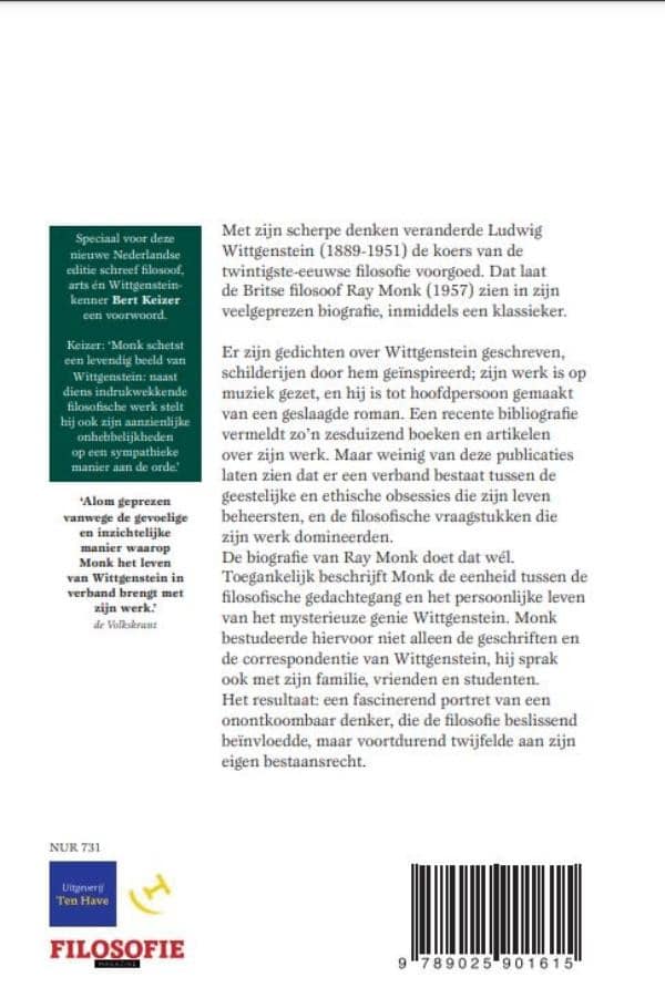 Ludwig Wittgensteinbackcover