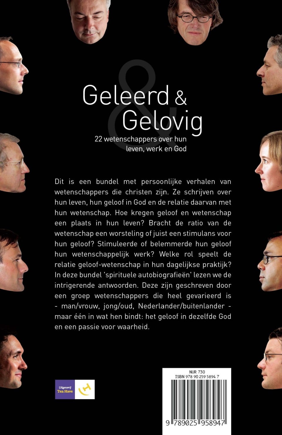 Geleerd en gelovigbackcover