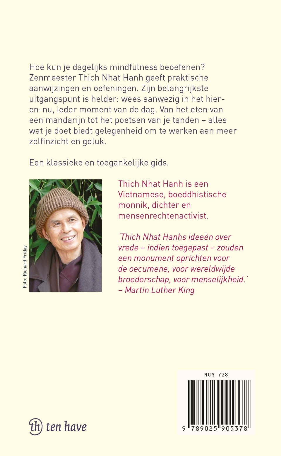 Het wonder van mindfulnessbackcover