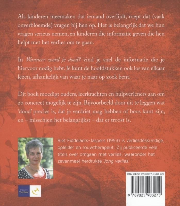Wanneer word je dood?backcover