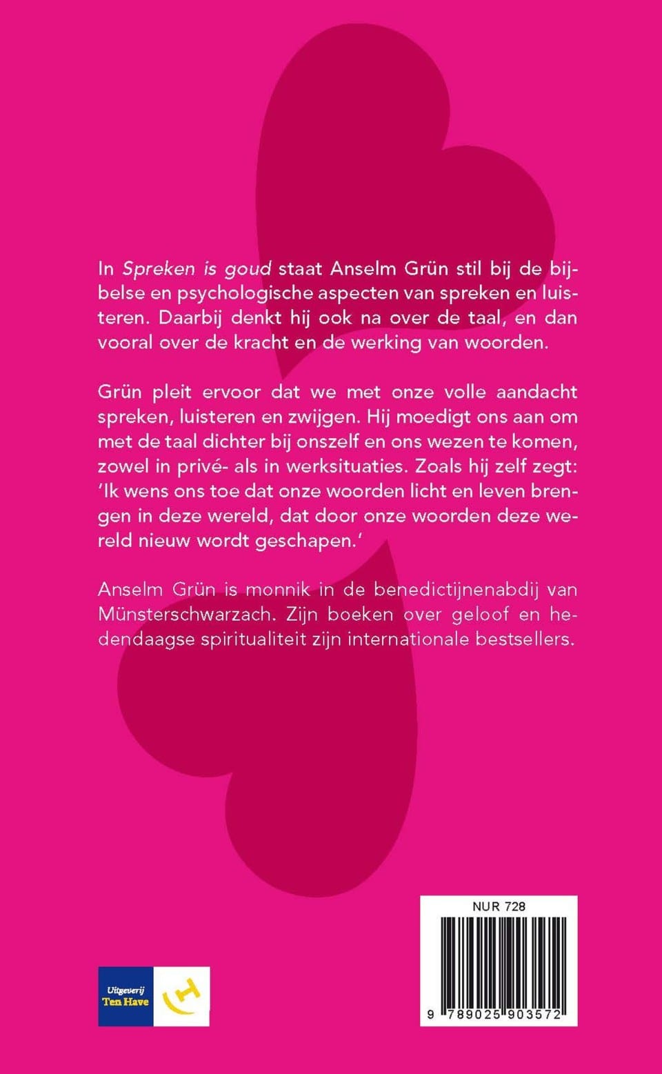 Spreken is goudbackcover