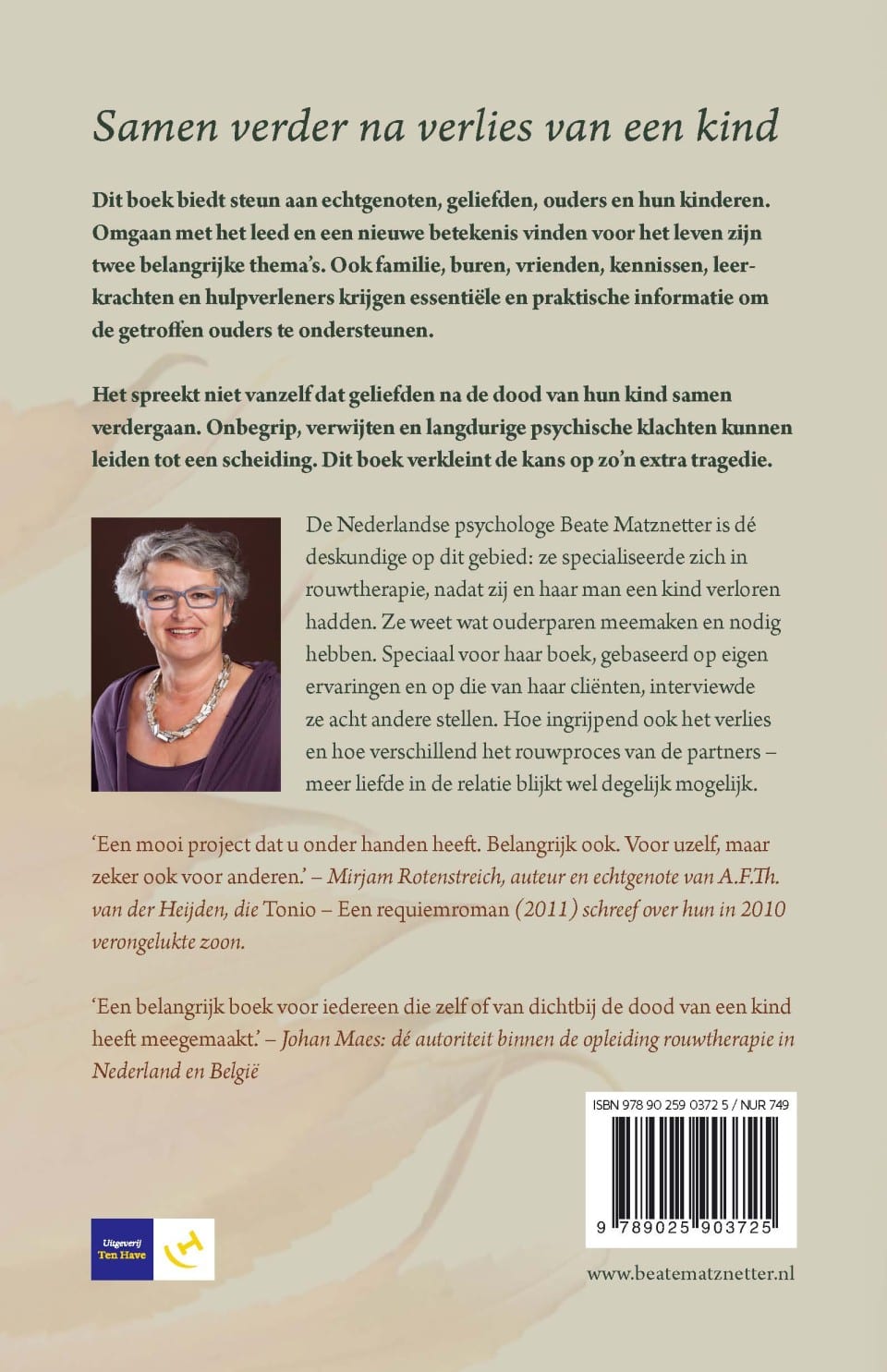 Samen verder na verlies van een kindbackcover