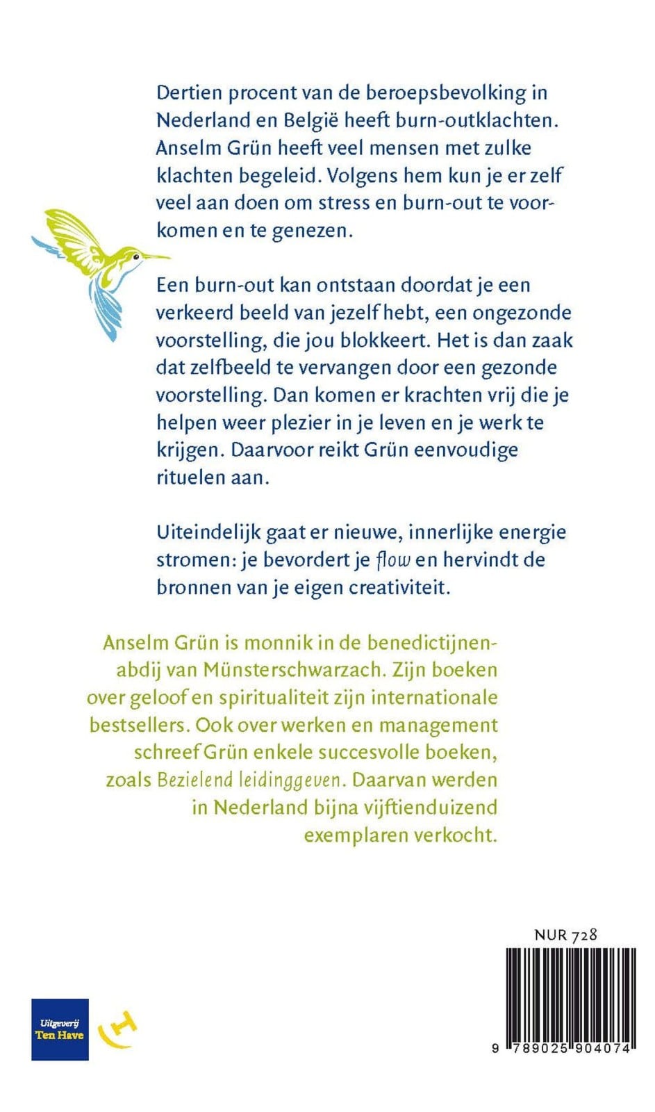 Stress en burnout voorkomenbackcover