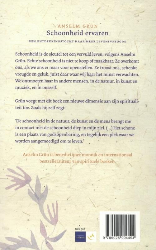Schoonheid ervarenbackcover