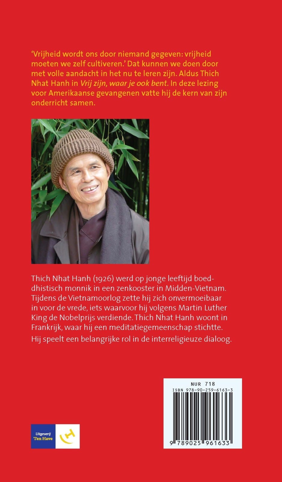 Vrij zijn, waar je ook bentbackcover
