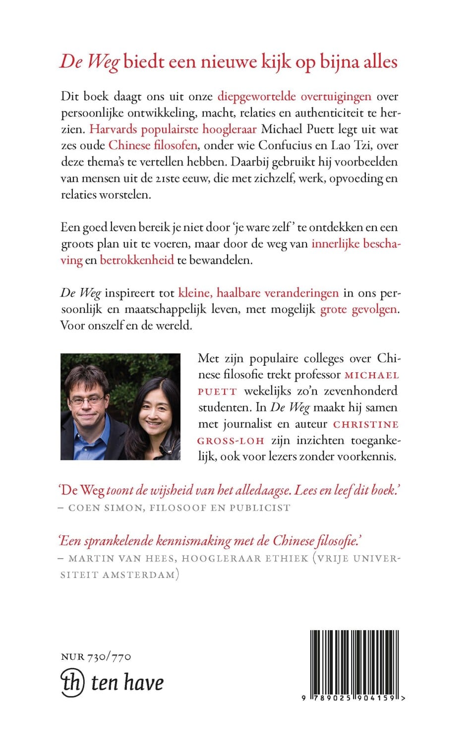 De Wegbackcover