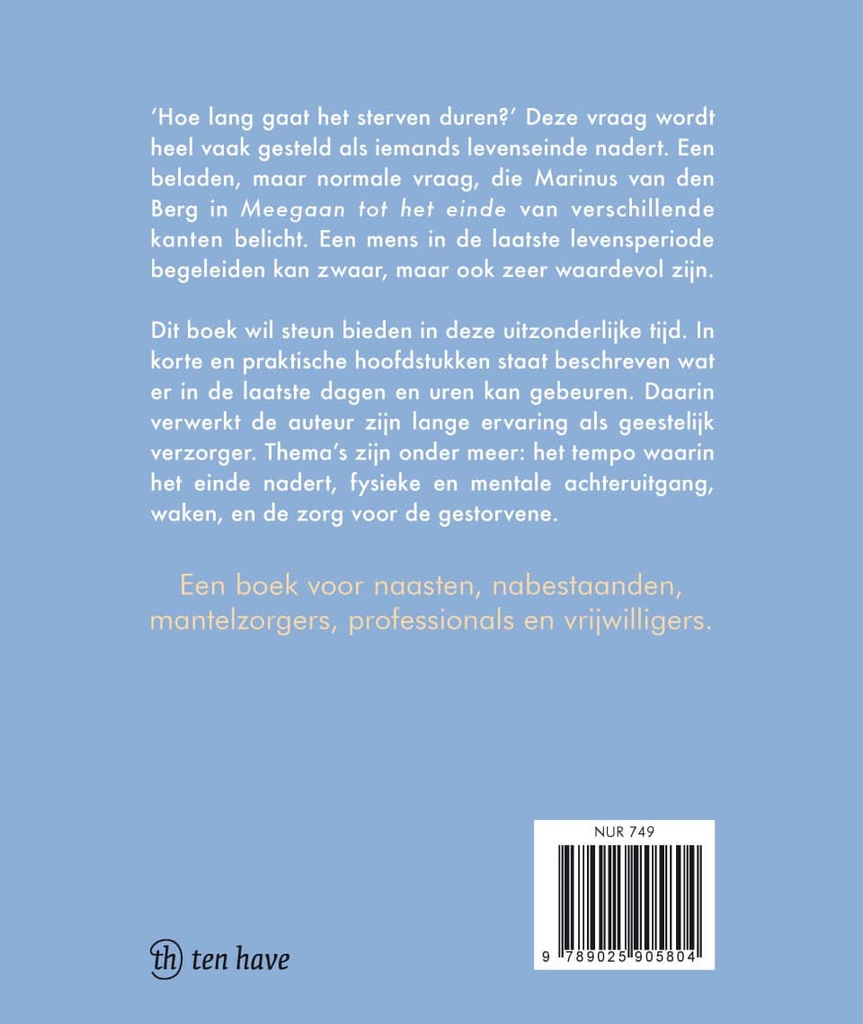 Meegaan tot het eindebackcover