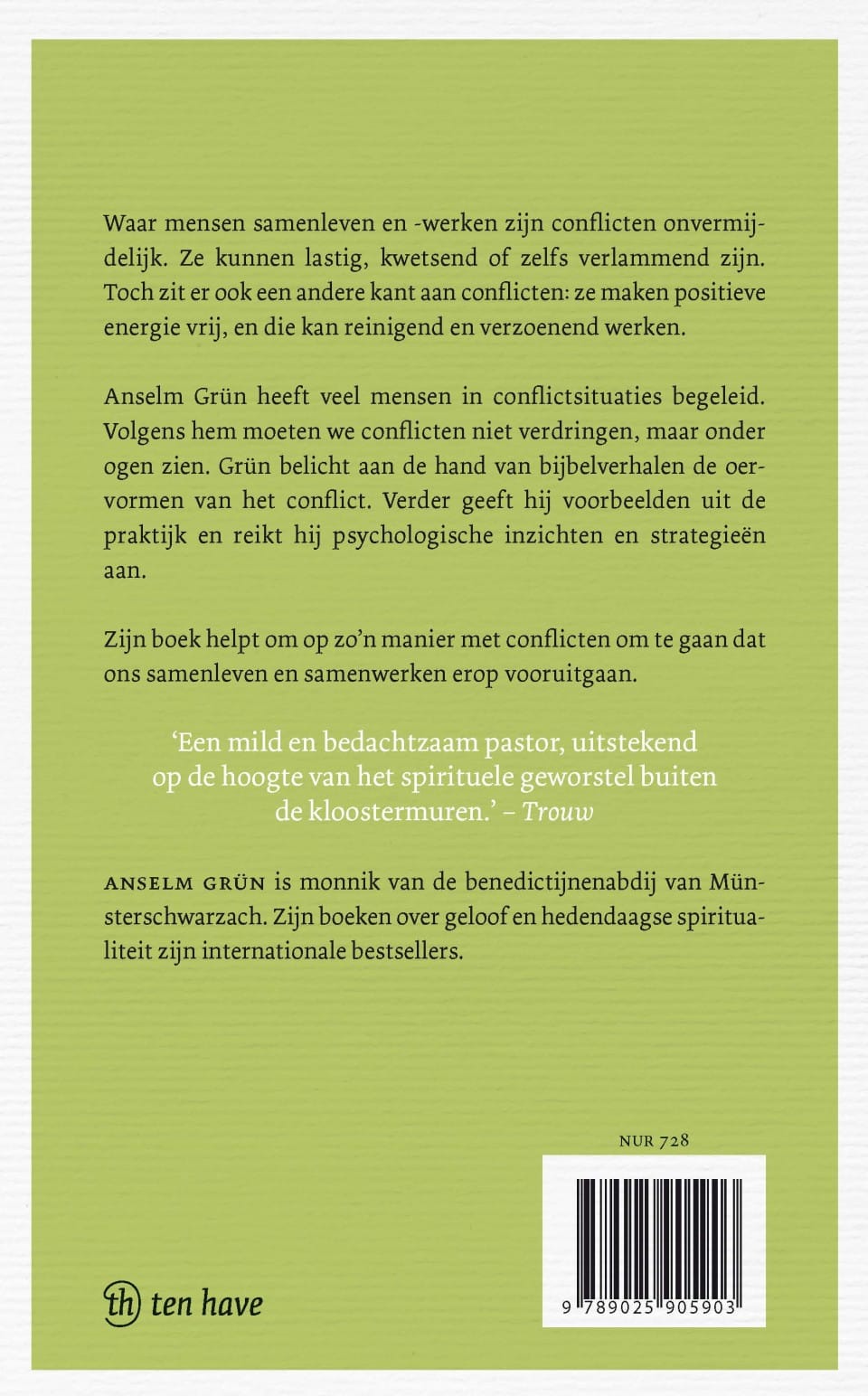 Omgaan met conflictenbackcover