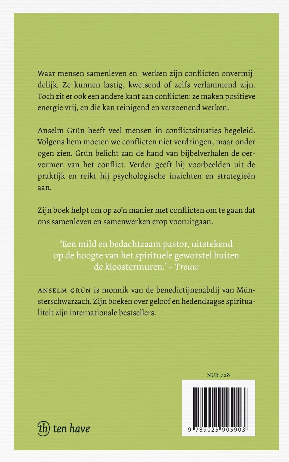 Omgaan met conflictenbackcover
