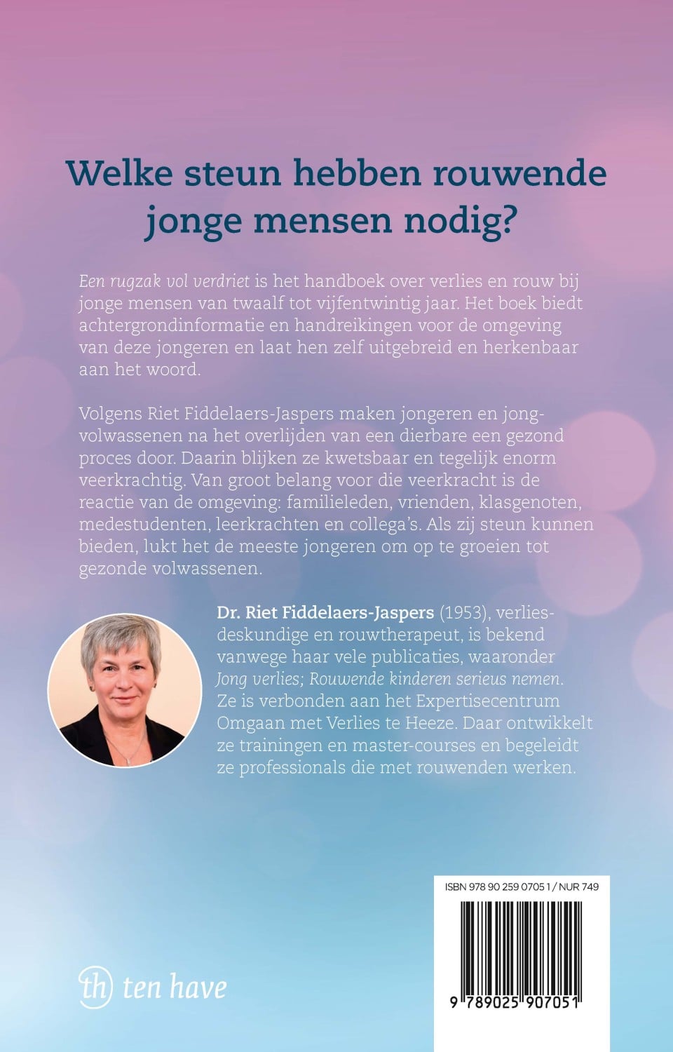 Een rugzak vol verdrietbackcover