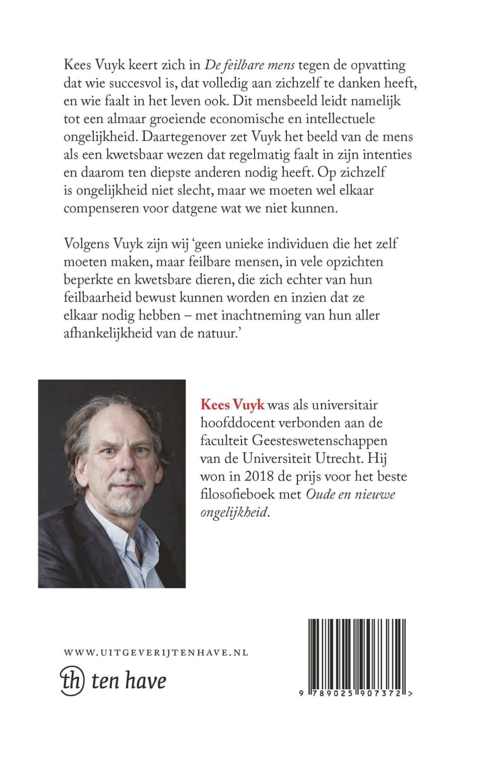 De feilbare mensbackcover