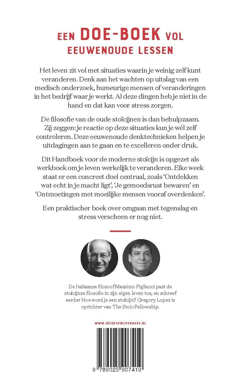 Handboek voor de moderne stoïcijnbackcover