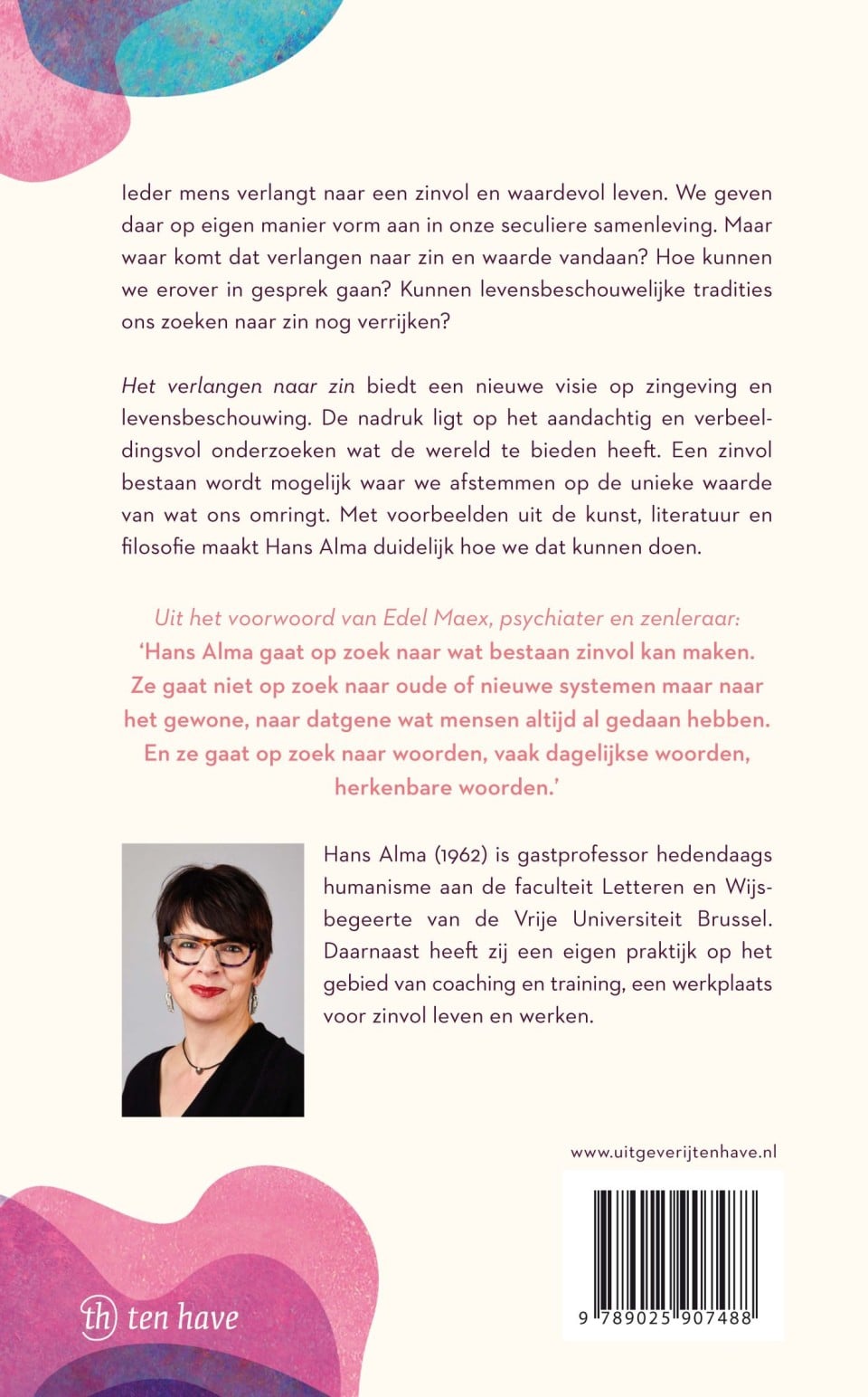 Het verlangen naar zinbackcover