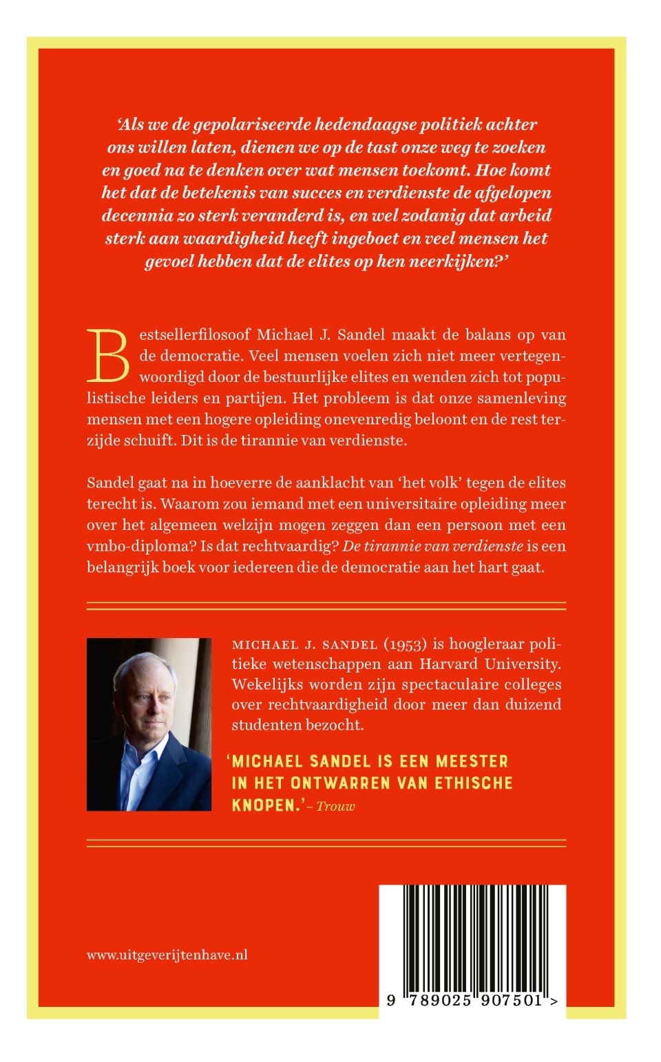 De tirannie van verdienstebackcover