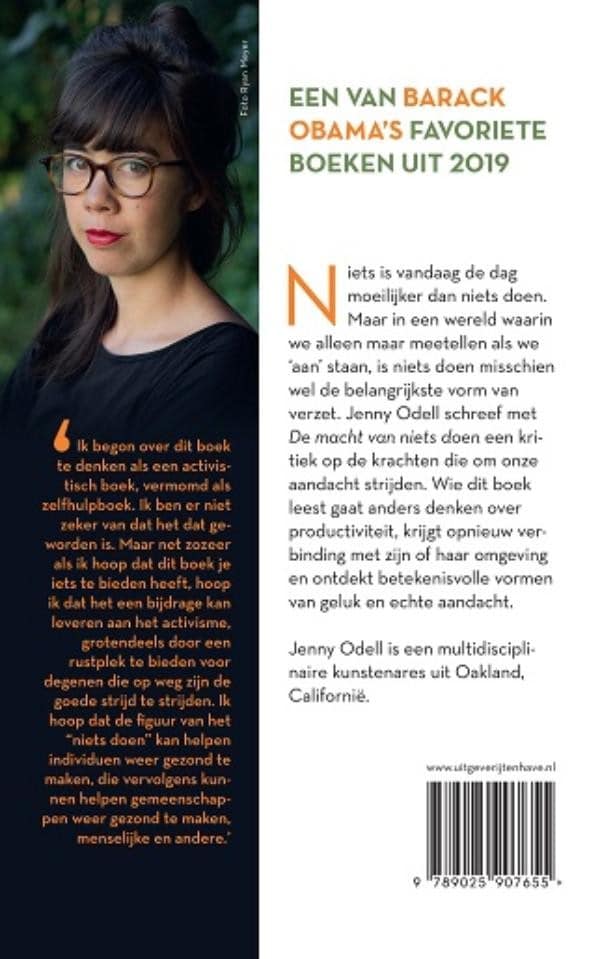 De macht van nietsdoenbackcover
