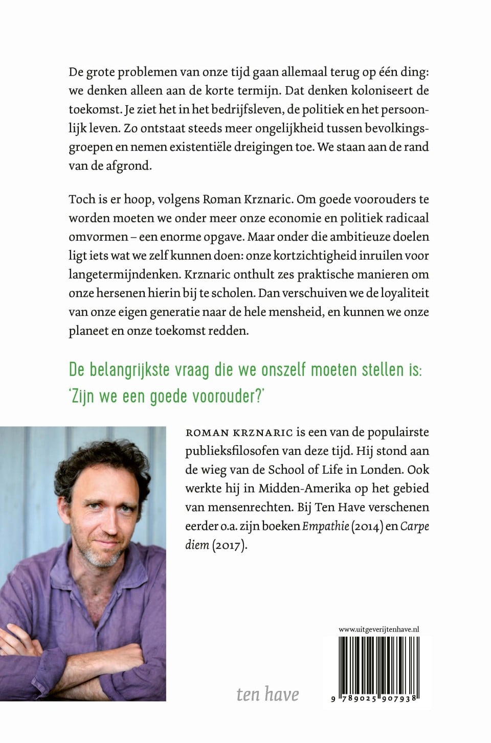 De goede voorouderbackcover
