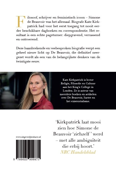 Simone de Beauvoirbackcover