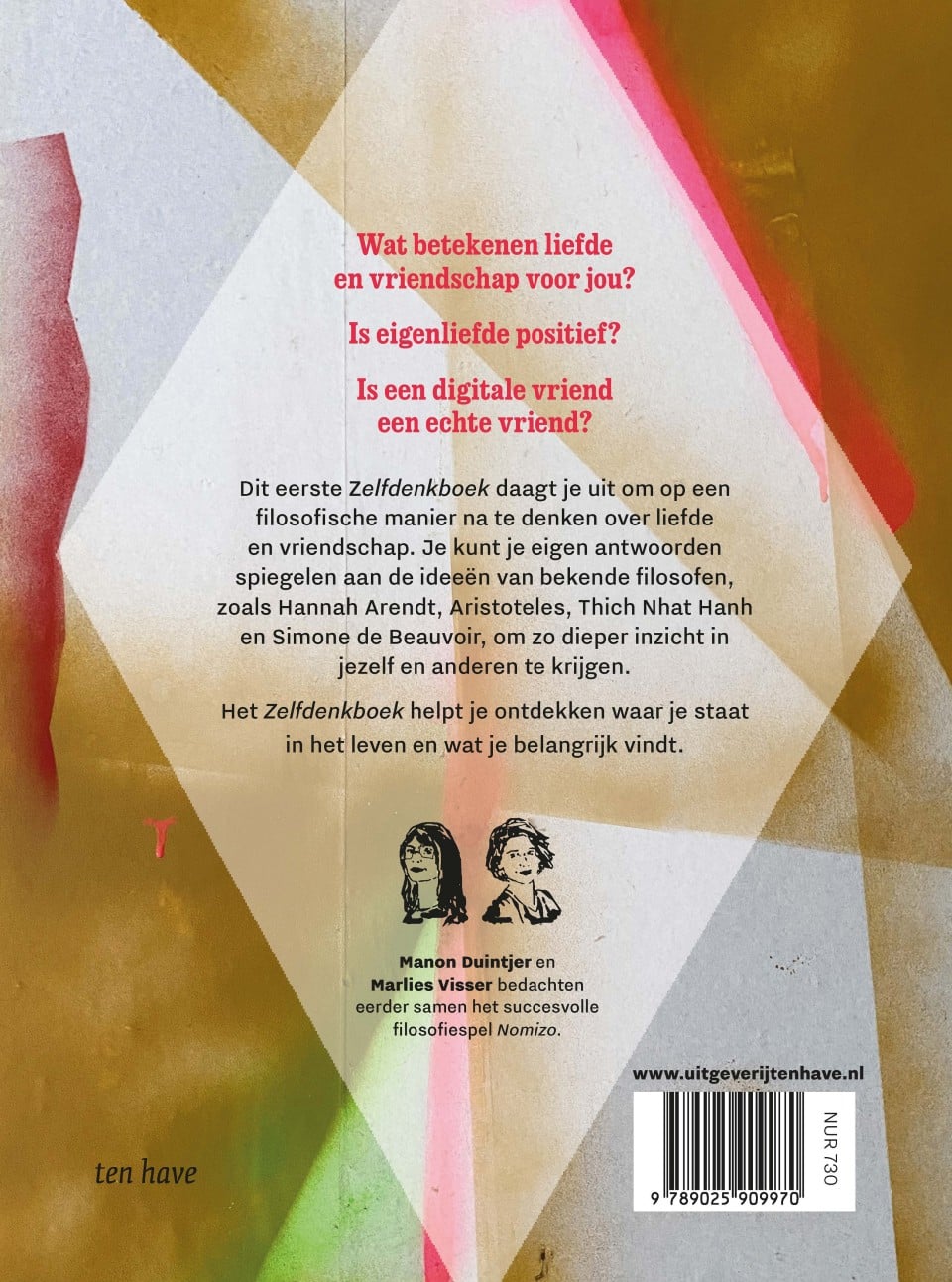 Zelfdenkboekbackcover