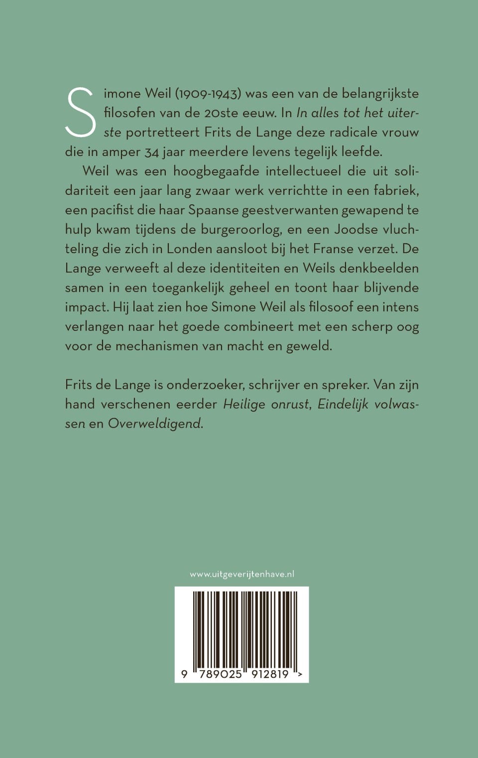 In alles tot het uiterstebackcover