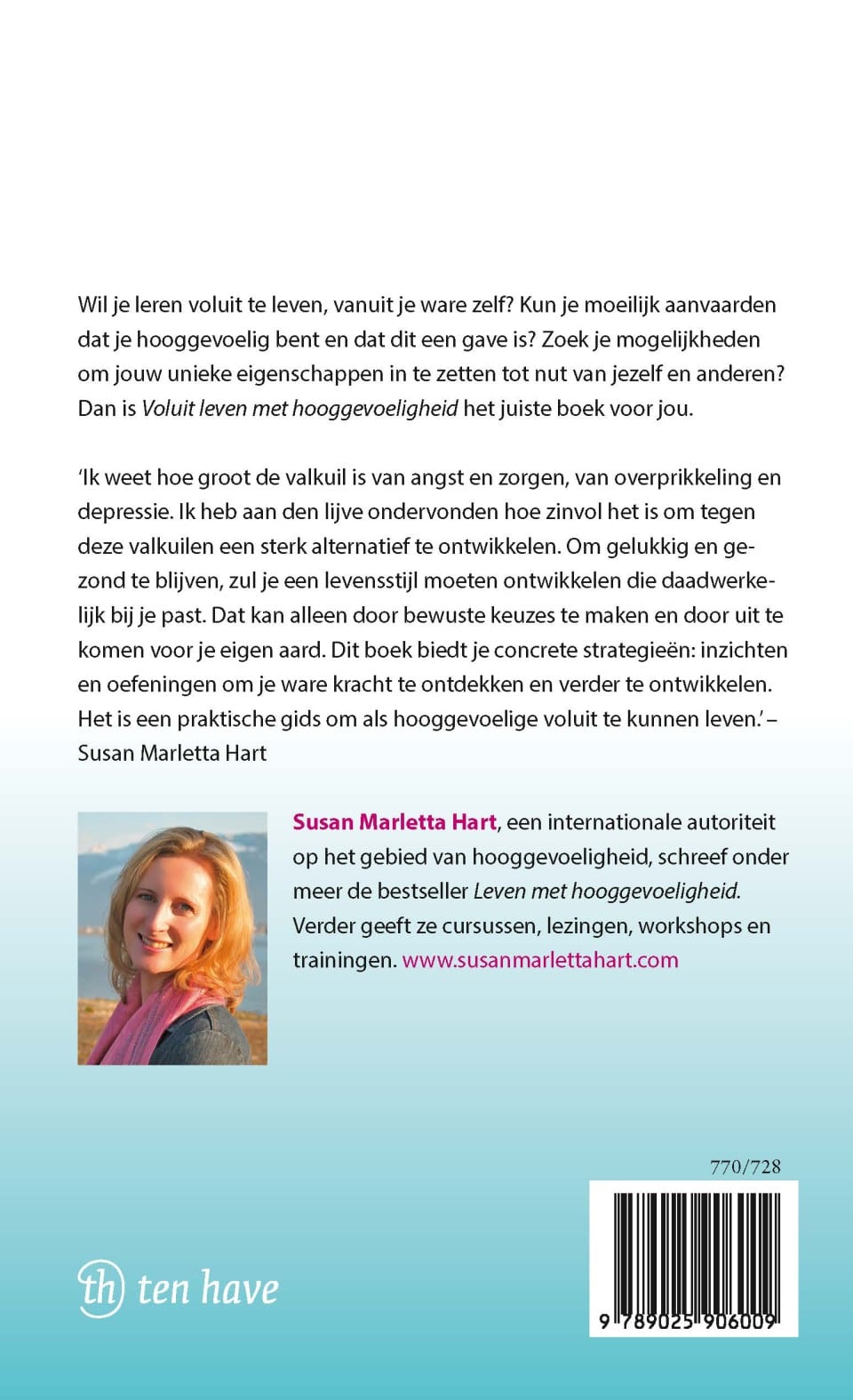 Voluit leven met hooggevoeligheidbackcover