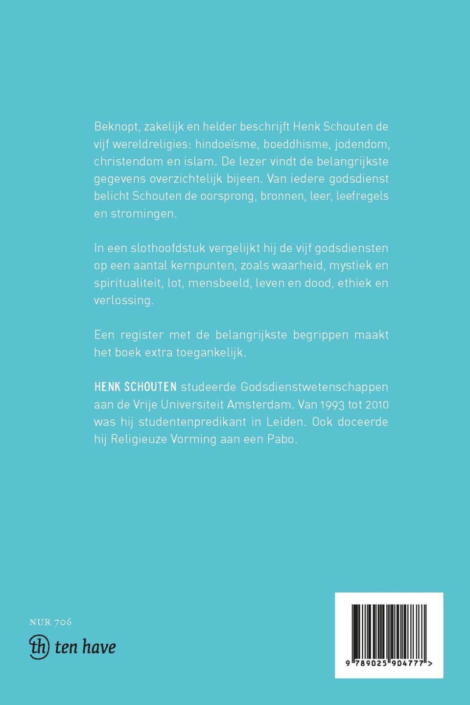 De vijf religies van de wereldbackcover