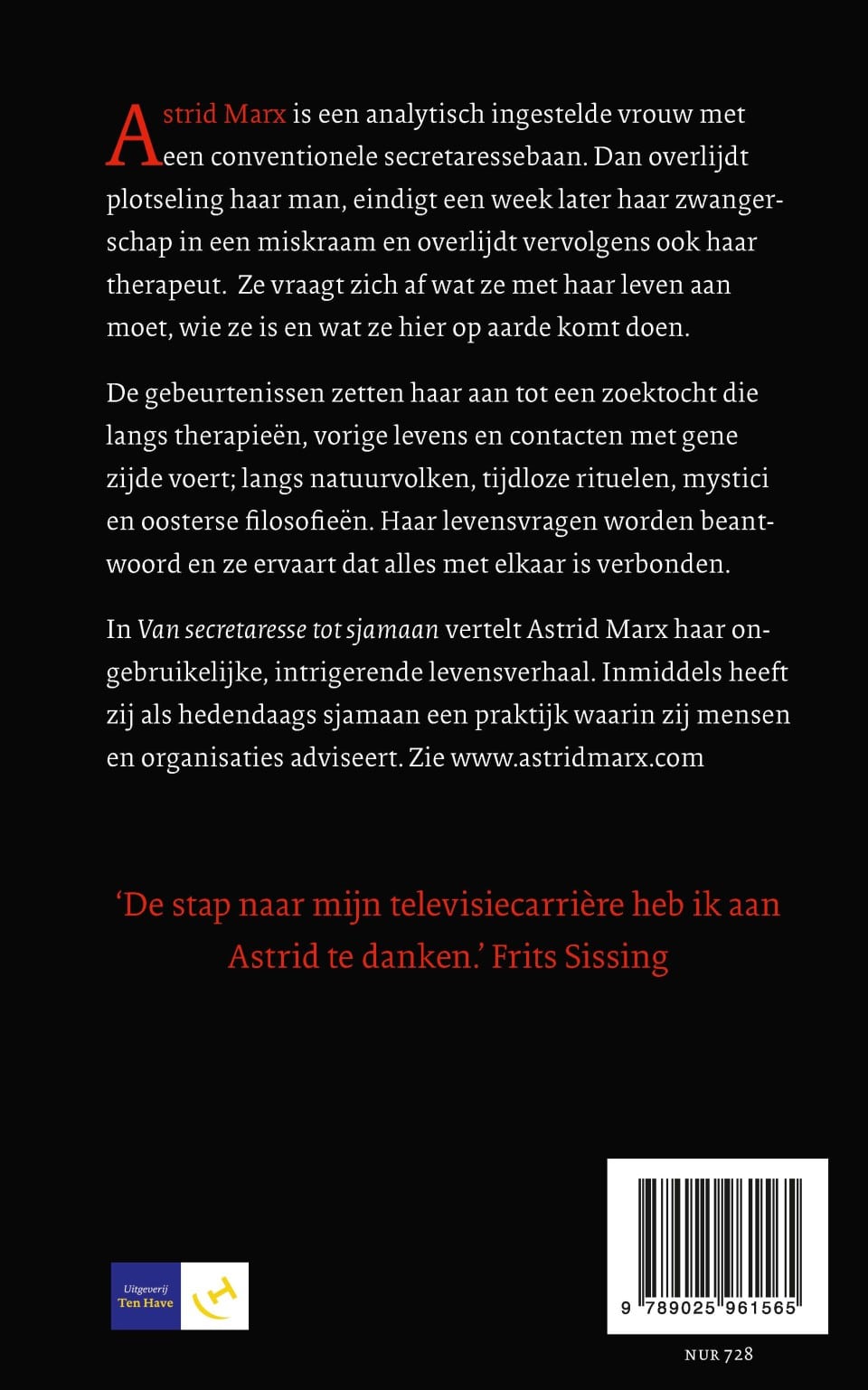 Van secretaresse tot sjamaanbackcover