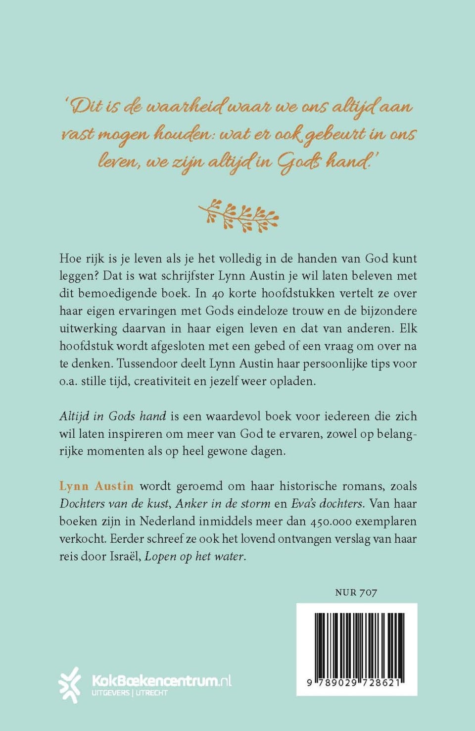 Altijd in Gods handbackcover