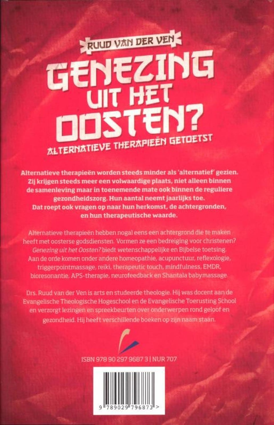 Genezing uit het Oostenbackcover