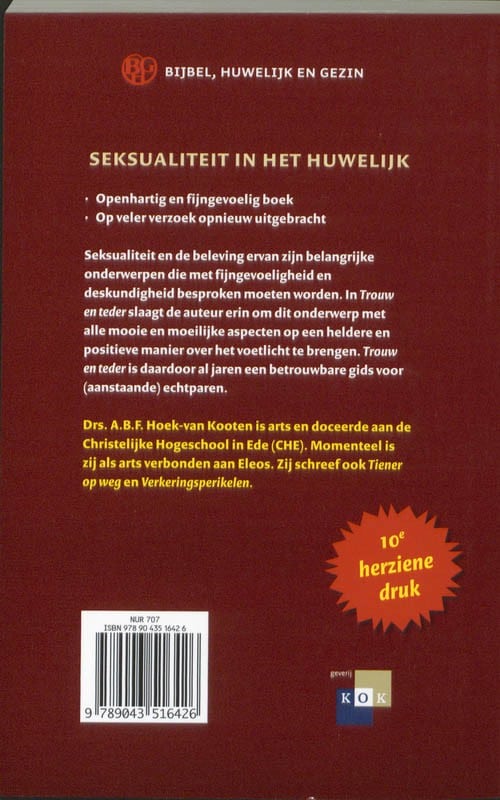 Trouw en tederbackcover