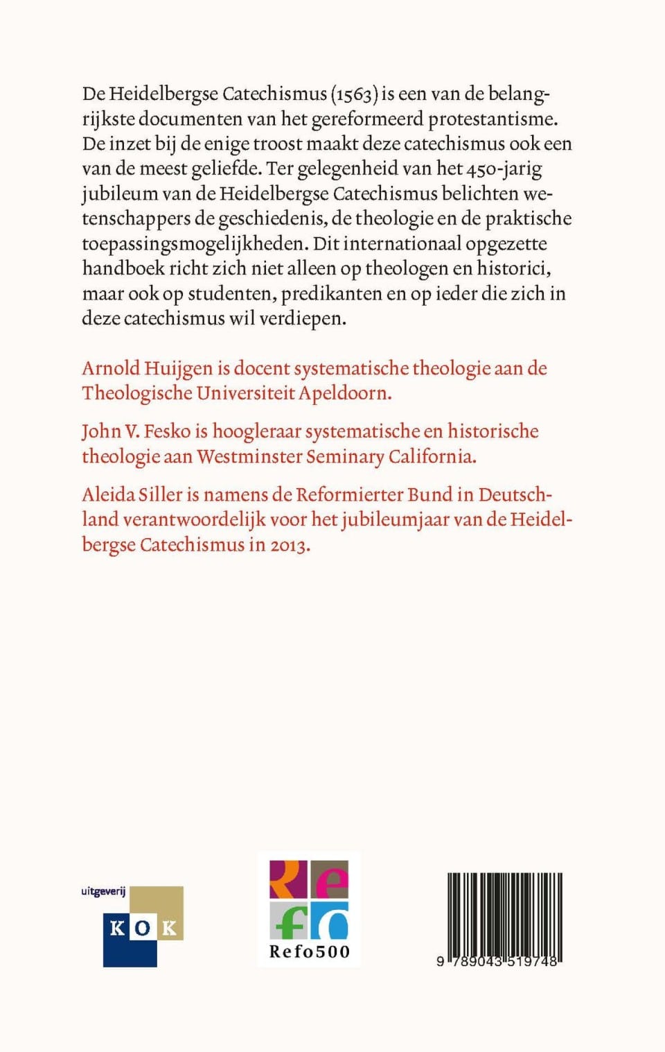 Handboek Heidelbergse catechismusbackcover