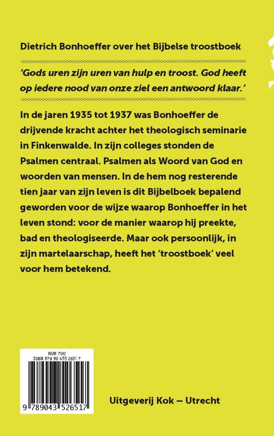 Mijn ziel keert zich stil tot Godbackcover