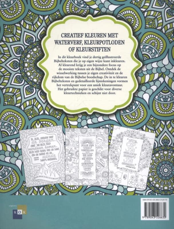 Bijbels kleurboekbackcover
