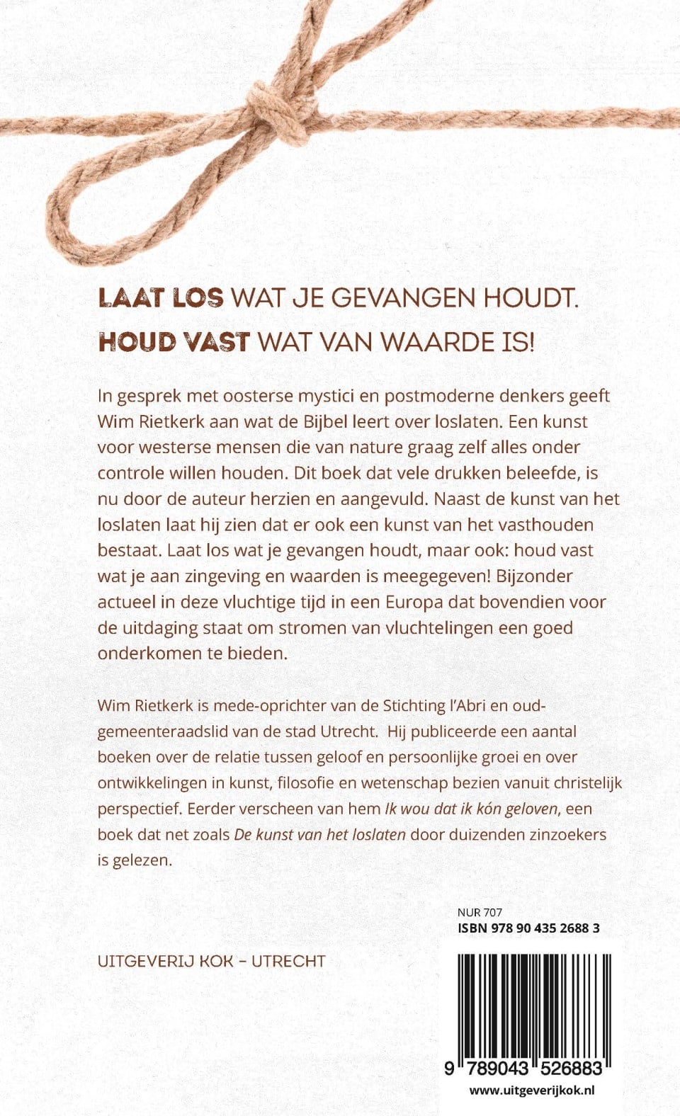 De kunst van het loslaten en vasthoudenbackcover