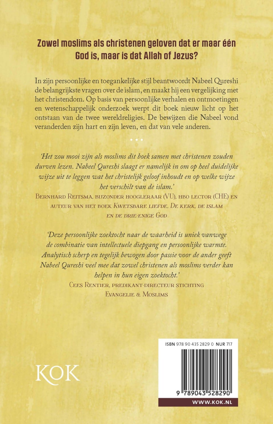 Allah of Jezus?backcover