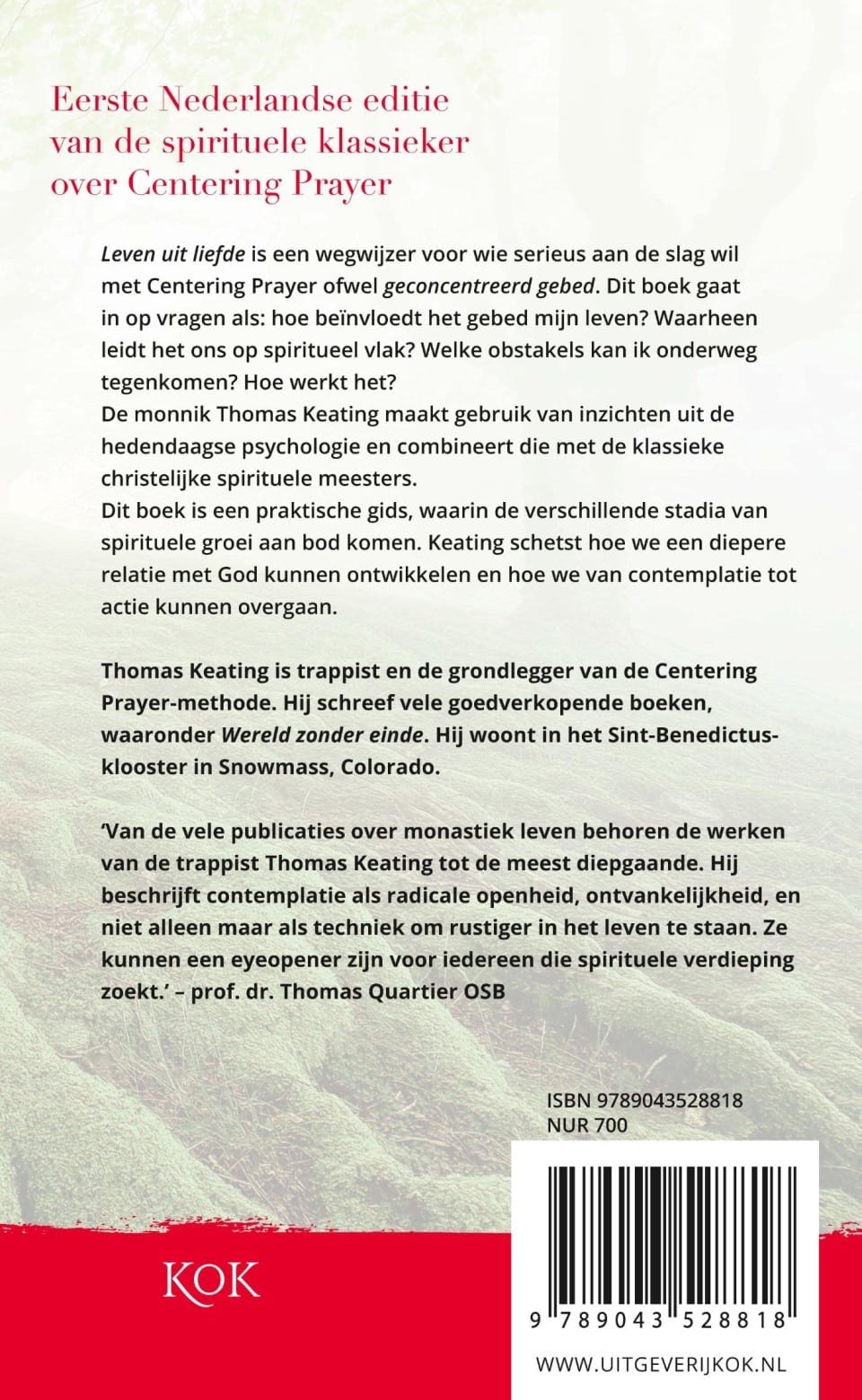 Leven uit liefdebackcover