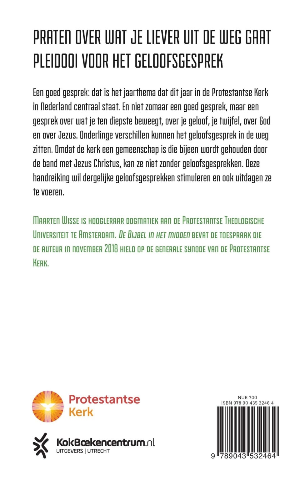 De Bijbel in het middenbackcover