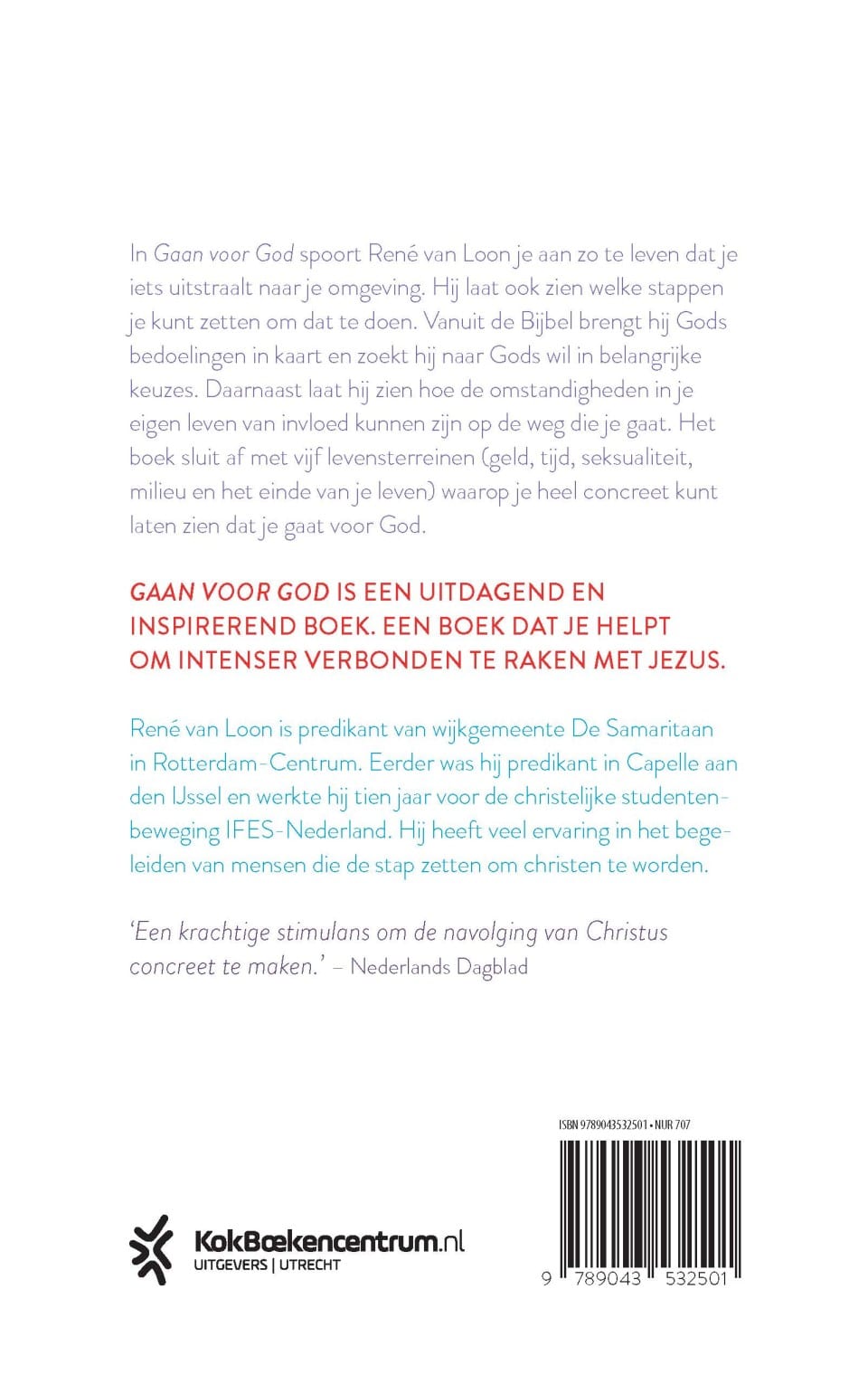 Gaan voor Godbackcover