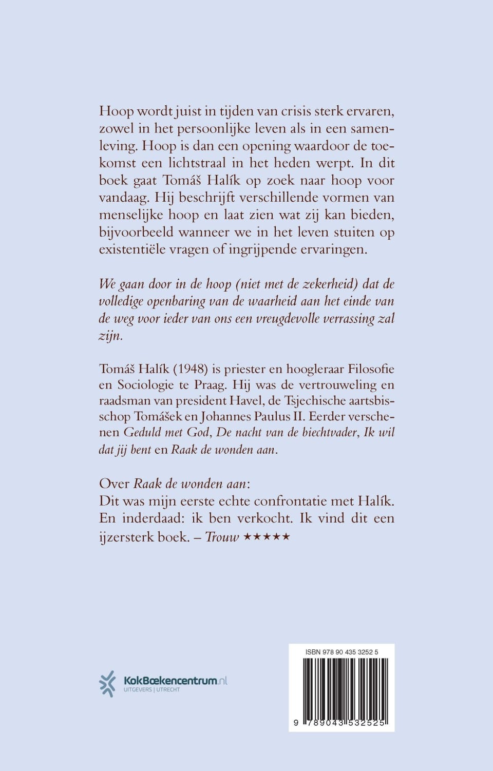 Niet zonder hoopbackcover