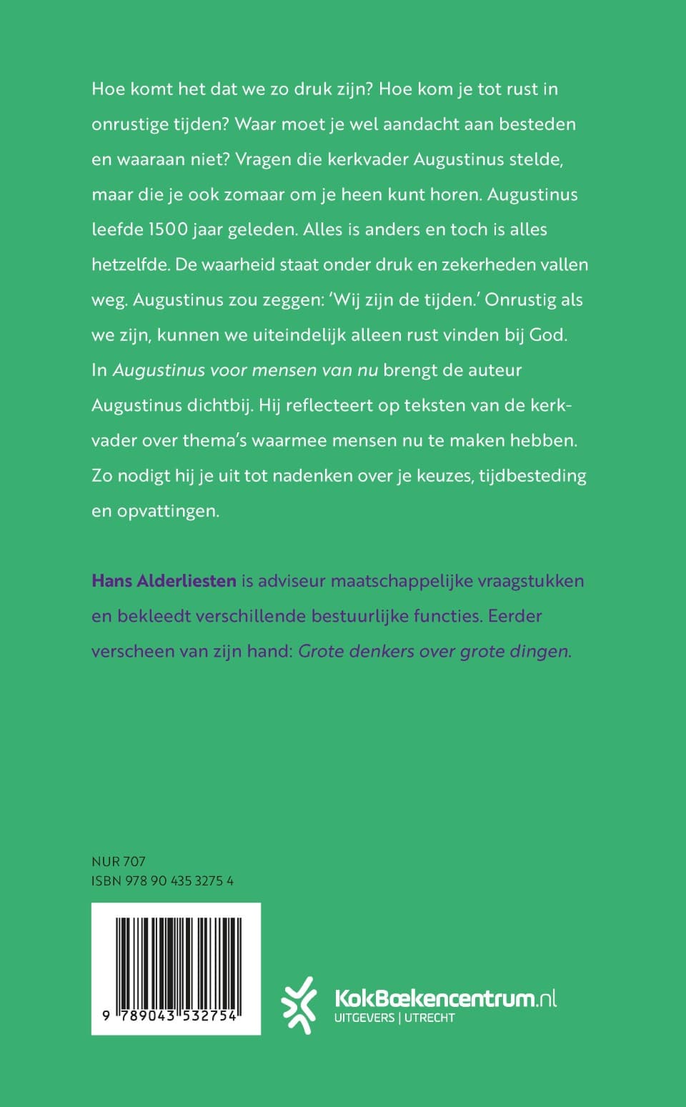 Augustinus voor mensen van nubackcover