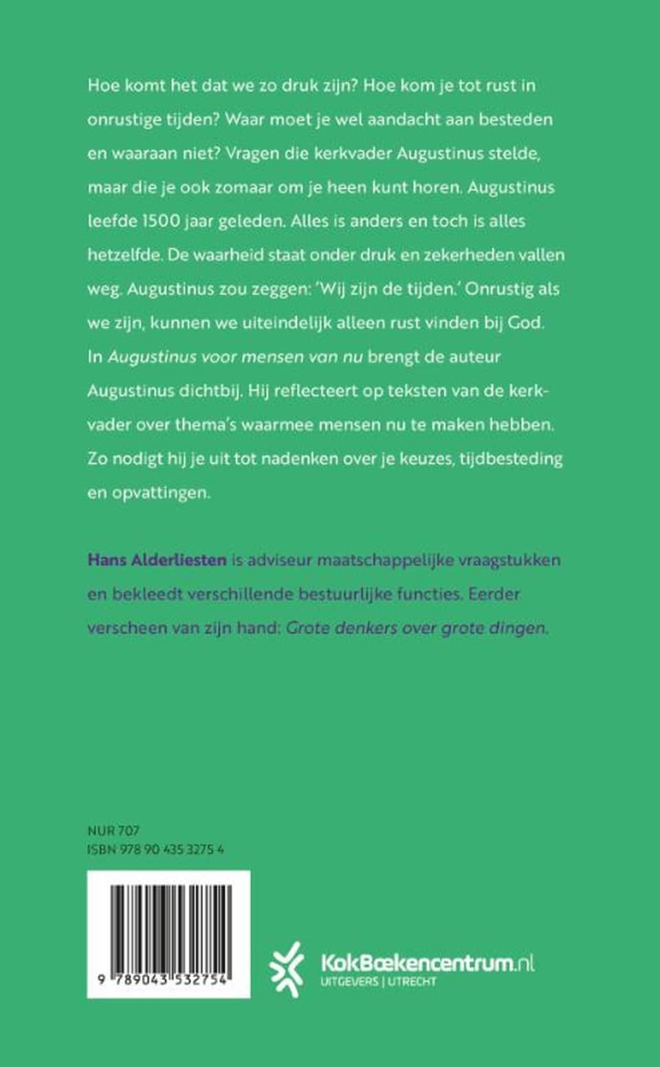 Augustinus voor mensen van nubackcover